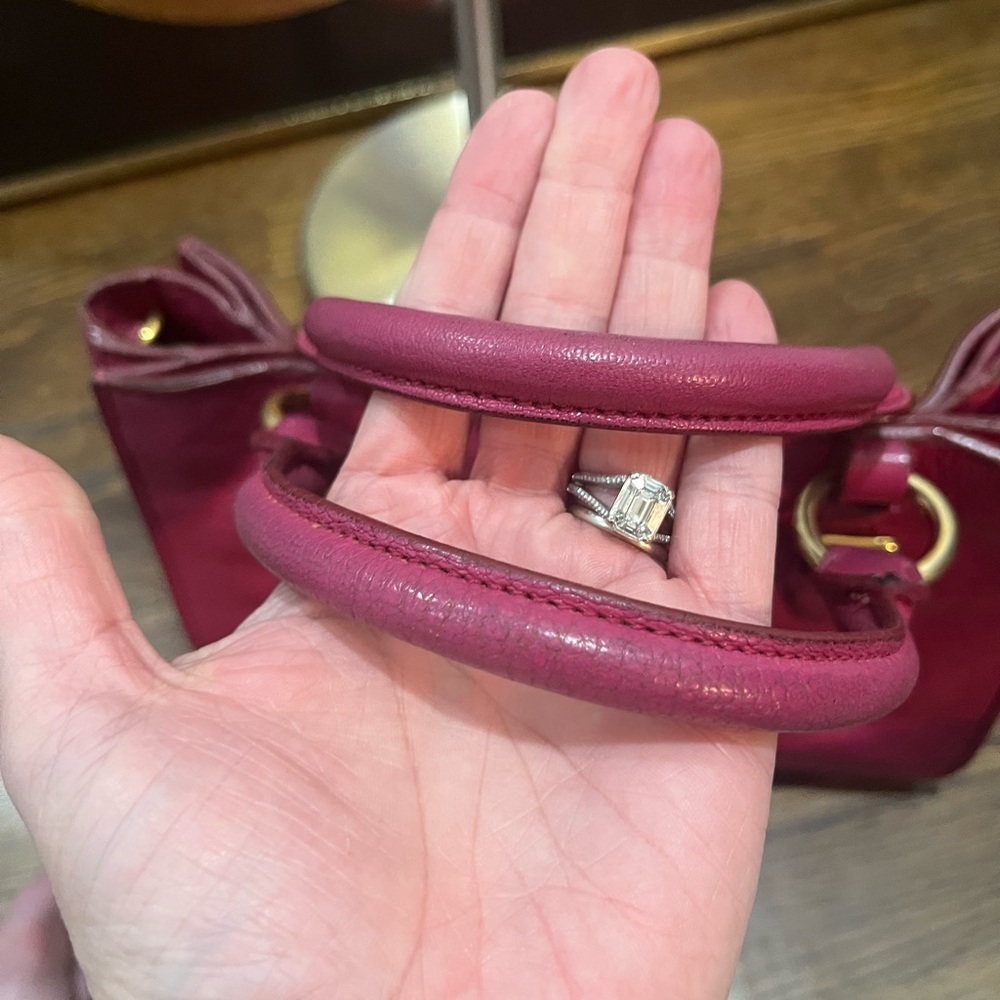 Miu Miu pink Satchel with Crossbody strap, EUC, comes with COA - Picture 7 of 13